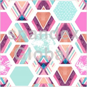 Abstract Hexagonal and Triangular Pattern